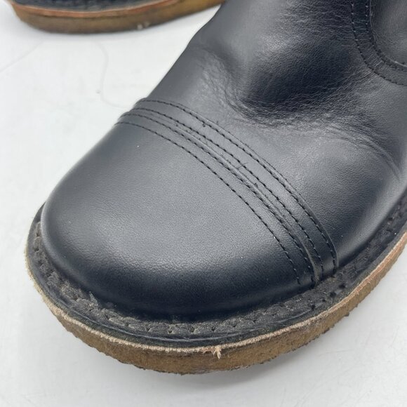 Swedish Hasbeens Women's Leather Crepe Sole Chelsea Boots Size Eu 41 Us 10 Italy - Picture 2 of 10